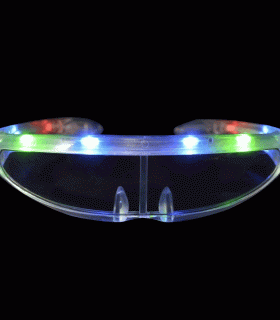 Gafas led futuristas