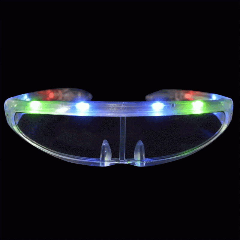 Gafas led futuristas