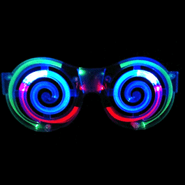 Gafas led espiral